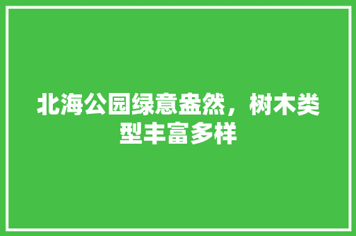 北海公园绿意盎然，树木类型丰富多样