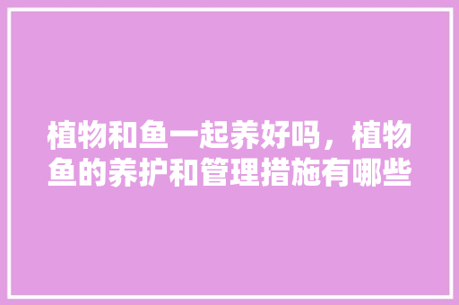 植物和鱼一起养好吗，植物鱼的养护和管理措施有哪些。